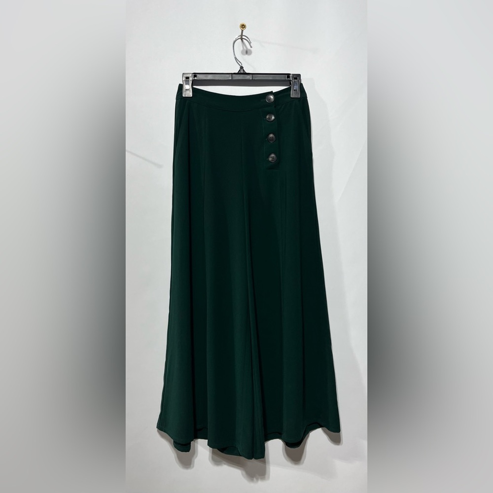 Elodie High Rise Dark Green Wide Leg Crop Women’s‎ Dress Pants Size XS